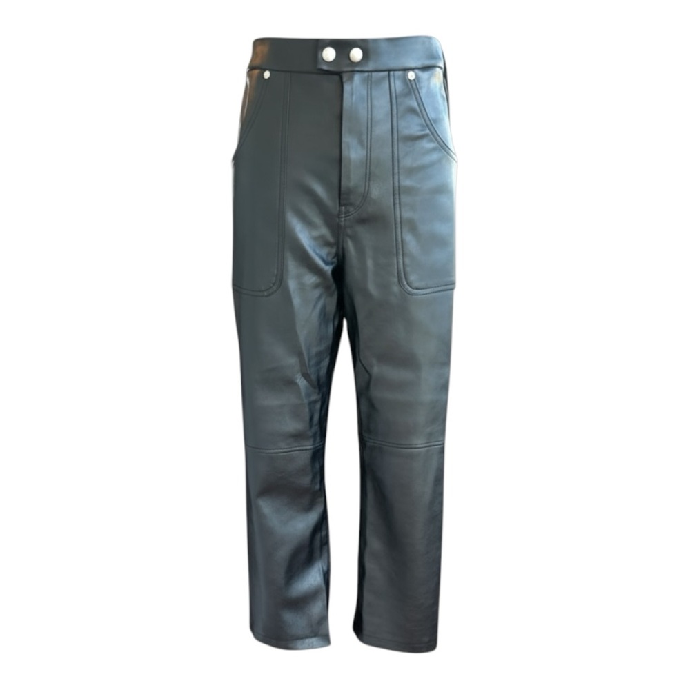 BLANKNYC Baxter Faux Leather Pants Black – Size 28 (NWT • High-Rise Leg) - Picture 2 of 5
